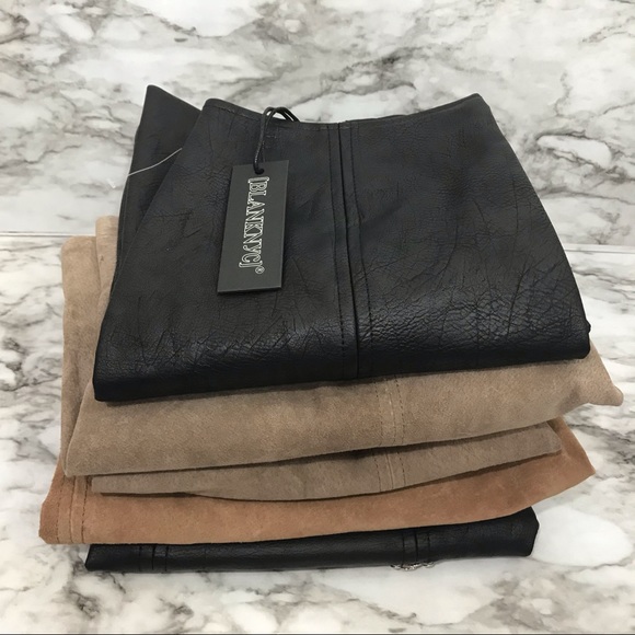 Blank NYC NWT Flawed Suede & Leather Mini Skirts DIY Project Box 1 - Picture 1 of 7